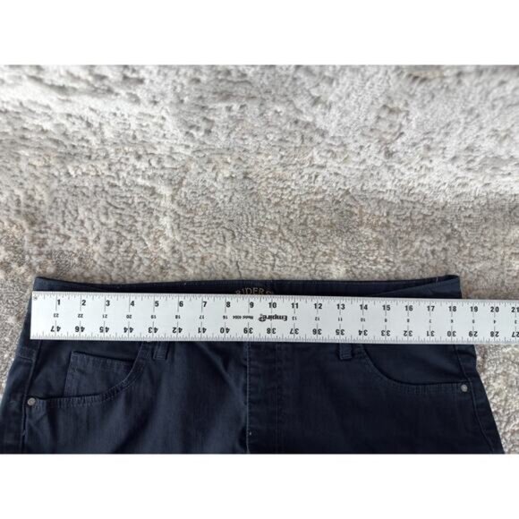 Lee Plus Size 18 Cropped Capri Jean Blue Pants Button Zip Straight Leg Pocket - Picture 4 of 12